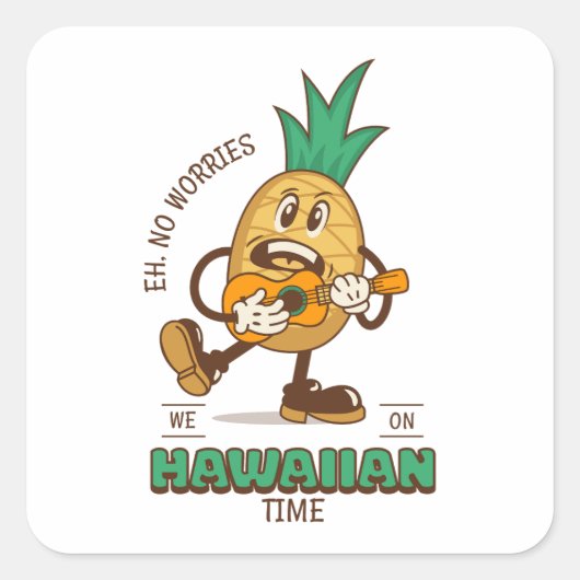 Hawaiian Time Chill Sticker (Vorderseite)