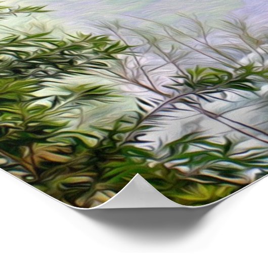 Hawaiian Trees Poster (Ecke)