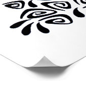 Hawaiian Tribal Taro Garden Tropisches Poster (Ecke)