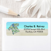 Hawaiian Tropical Beach Shirt Rücksendeadresse (Insitu)