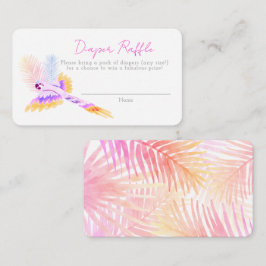 Hawaiian Tropical Birds Babydusche Windeln Windeln Begleitkarte