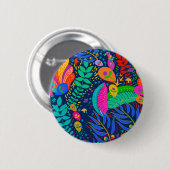 Hawaiian Tropical Dschungel Button (Vorne & Hinten)