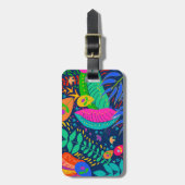 Hawaiian Tropical Dschungel Gepäckanhänger (Vorderseite vertikal)