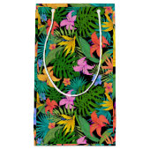 Hawaiian Tropical Floral Palm Blätter Kleine Geschenktüte (Vorderseite)