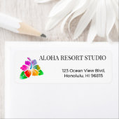 Hawaiian Tropical Hibiscus Return Address  (Insitu)