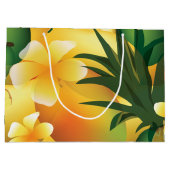 Hawaiian Tropical Luau Geschenktasche Große Geschenktüte (Rückseite)