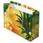 Hawaiian Tropical Luau Geschenktasche Große Geschenktüte (Rückseite Schrägansicht)