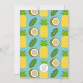 Hawaiian Tropical Luau Party Einladung (Rückseite)