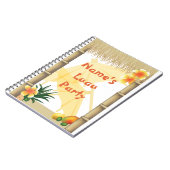 Hawaiian Tropical Luau Party Keepake-Notebook Notizblock (Linke Seite)