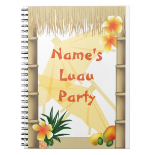 Hawaiian Tropical Luau Party Keepake-Notebook Notizblock