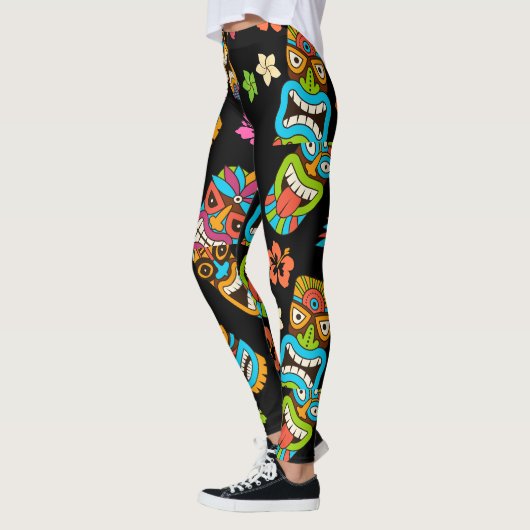 Hawaiian Tropical Print Leggings (Links)