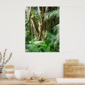 Hawaiian Tropical Rain Forest Poster (Küche)