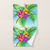 Hawaiian Tropical Seamless Pattern Badhandtuch Set (Handtuch)