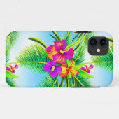 Hawaiian Tropical Seamless Pattern Case-Mate iPhone Hülle (Rückseite (Horizontal))