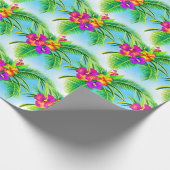 Hawaiian Tropical Seamless Pattern Geschenkpapier (Ecke)