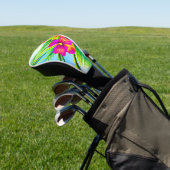 Hawaiian Tropical Seamless Pattern Golf Headcover (In SItu)