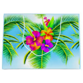 Hawaiian Tropical Seamless Pattern Große Geschenktüte (Vorderseite)