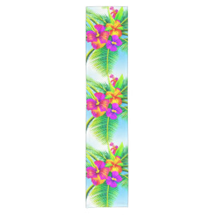 Hawaiian Tropical Seamless Pattern Kurzer Tischläufer