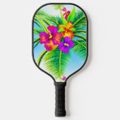 Hawaiian Tropical Seamless Pattern Pickleball Schläger (Vorderseite)