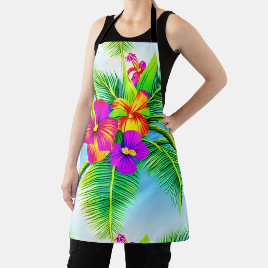 Hawaiian Tropical Seamless Pattern Schürze (InSitu)