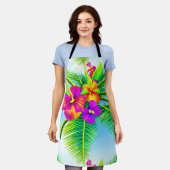 Hawaiian Tropical Seamless Pattern Schürze (Getragen)