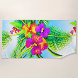 Hawaiian Tropical Seamless Pattern Strandtuch
