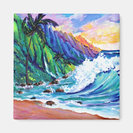 Hawaiian Tropical Seascape Magnet (Vorne)