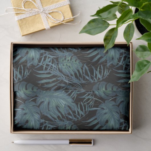 Hawaiian Tropics Monstera Verlasse Gewebepapier Seidenpapier (Geschenk)