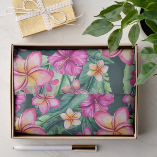 Hawaiian Tropics Plumeria Tissue Paper Seidenpapier (Geschenk)