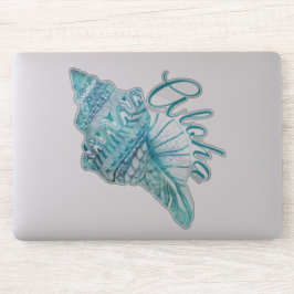 Hawaiian Türkise Conch Muschel Aloha Aufkleber