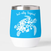 Hawaiian Turtle-Fisherman Aesthetic-Light Blue (Rückseite)
