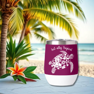 Hawaiian Turtle-Fisherman Aesthetic-Wine Color