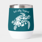 Hawaiian Turtle-Fisherman Ästhetisch-Aquamarin (Rückseite)
