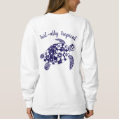 Hawaiian Turtle-Fisherman Core-Dark Blue Sweatshirt (Rückseite)