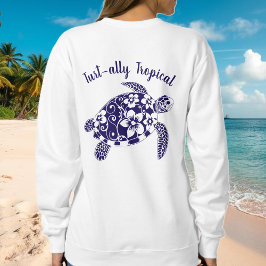 Hawaiian Turtle-Fisherman Core-Dark Blue Sweatshirt