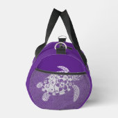 Hawaiian Turtle Fisherman Core Lila Duffle Bag (Rechts)