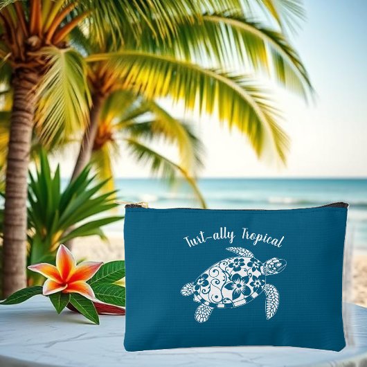 Hawaiian Turtle Fisherman Core-Ocean Blue Zubehörtasche