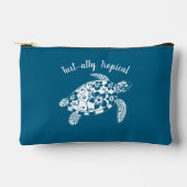 Hawaiian Turtle Fisherman Core-Ocean Blue Zubehörtasche (Vorderseite)