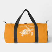 Hawaiian Turtle Fisherman Core Orange Duffle Bag (Vorderseite)