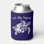 Hawaiian Turtle-Turt ally Tropical-Blue Dosenkühler (Kanne Vorderseite)