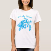 Hawaiian Turtle Turt ally Tropical Blue T - Shirt (Vorderseite)