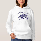 Hawaiian Turtle Turt ally Tropical Dark Blue Hoodie (Vorderseite)