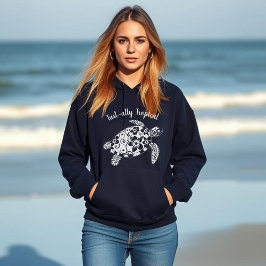 Hawaiian Turtle Turt ally Tropical Hoodie