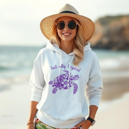 Hawaiian Turtle Turt ally Tropical Lila Hoodie