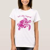 Hawaiian Turtle Turt ally Tropical Pink T-Shirt (Vorderseite)