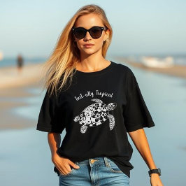 Hawaiian Turtle Turt ally Tropical T-Shirt
