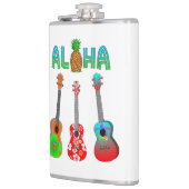Hawaiian Ukulele Aloha Hawaii Flachmann (Links)