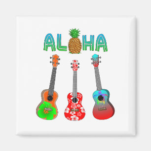 Hawaiian Ukulele Aloha Hawaii Magnet