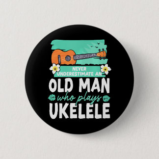 Hawaiian Ukulele Uke Grandpa Remüder Nie Button