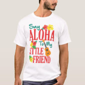 Hawaiian Ukulele Uke sagt Aloha zu meinem kleinen  T-Shirt (Vorderseite)